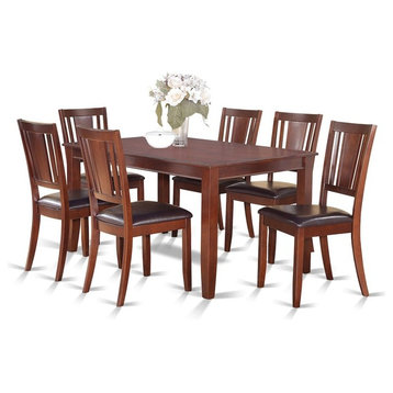 7-Piece Dining Room Set, Dinette Table and 6 Kitchen Chairs