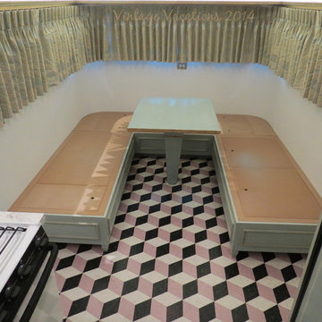 Marie Antoinette style vintage trailer restoration