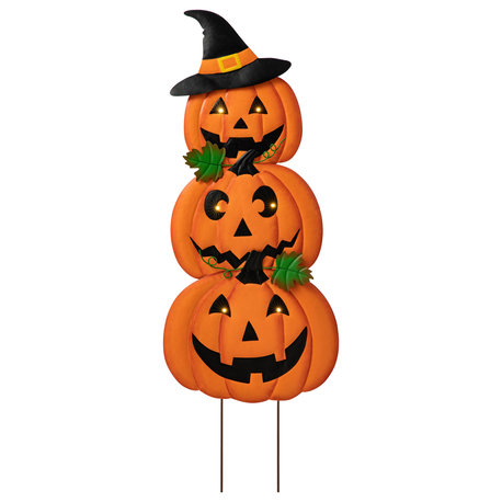 39.75"H Halloween Lighted Metal Yard Stake