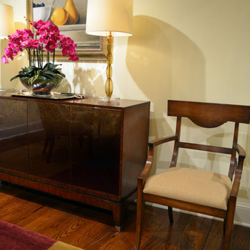Round dining socializing atmosphere