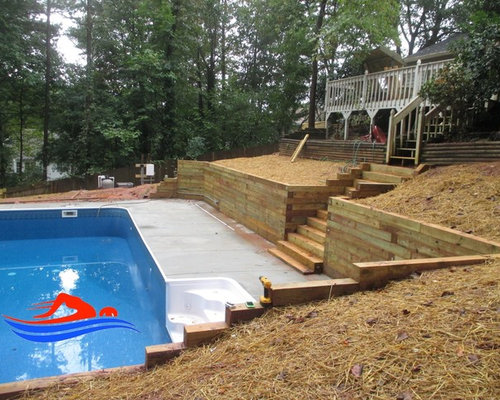 building a pool on a hillside