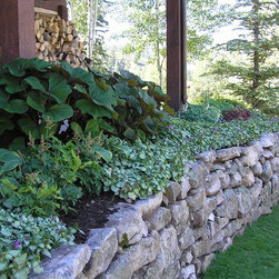 Custom drystack wall & shade garden - Landscaping Stones And Pavers