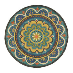 50 Most Por Round Rugs For 2018 Houzz Bay Tulare Round Rug Blue 6 Area Rugs