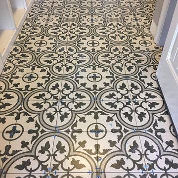 Moroccan influenced tile entryway