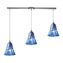 Elk Lighting - Elk Lighting 31342/3L-vbl Pendant Vestido - Ceiling Lighting