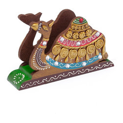 Wood Clay Camel Decor - Desk Accessories