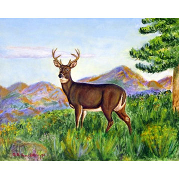 Deer in Mountains Door Mat 30x50