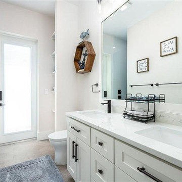Contemporary Minimalism Bathroom Remodeling in Los Angeles, CA