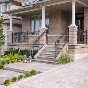 Front yard landscaping in Aurora