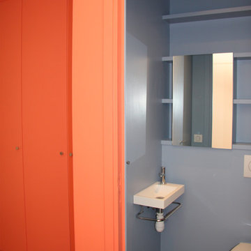 Toilettes avec rangements sur mesure