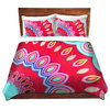 DiaNoche Duvet Covers Twill - Caribbean Summer Red