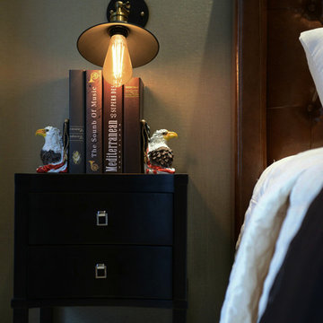 Bedroom with warm glow
