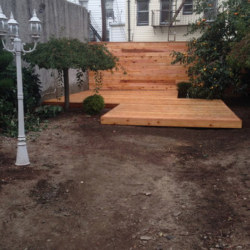 Custom Ground Level Cedar Deck