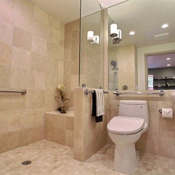 Disability use family room, bedroom and bath