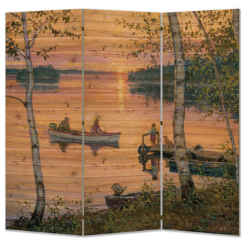 Room Screen, Lakeland Sunset, 55"x55"