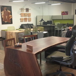 Live edge slab desk - Products