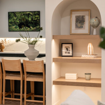 Luxury Basement Remodel with Custom Bar, Wine Display & Wellness Retreat