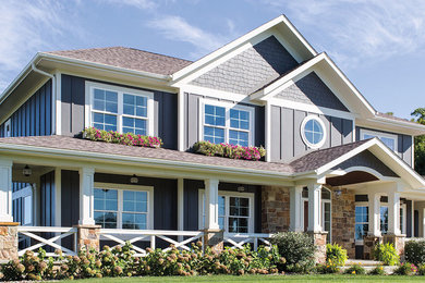 Inspiration for a contemporary home design remodel in Charlotte