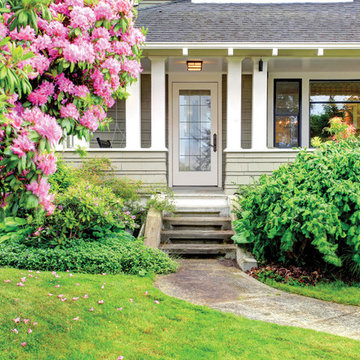 Masonite VistaGrande Smooth Full Lite Exterior Fiberglass Door with Clear Glass