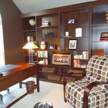 Home Office with Jefferson Library Murphy bed