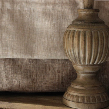 Adding patina with chalk paint, wax and fabric