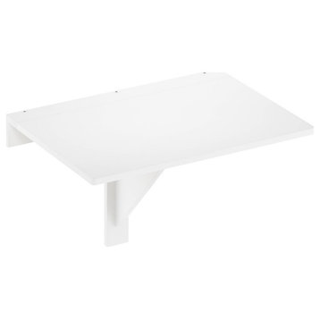 Furinno Hermite Wall Mounting Folding Table, White
