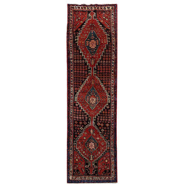 Consigned, Persian Rug, 4'x13', Handmade Wool Hamadan