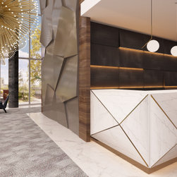 Welcoming Elegance: A Transformed Lobby - Wall Sculptures