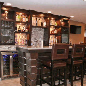 Basement Bar Remodel, Peoria, Illinois