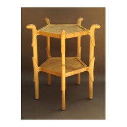 Custom Handmade Ash Pentagon Side Table - Products
