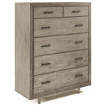 Abbyson Living - Karen Mid-Century Chest, Grey - Lend mid-century modern charm to your decor with this Abbyson chest. The retro design is crafted from wood with subtle plank detailing on the case and on the drawer facades, and is embellished with a grey finish. Each of the six, soft-closing drawers is felt-lined, protecting your delicate items for safe storage