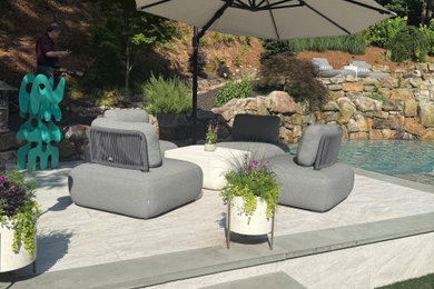 Inspiration for a transitional patio remodel in Atlanta