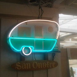 Neon Trailer Beach Decor - Wall Decor