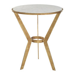 Grecian Gilt Accent Table - Side Tables And End Tables