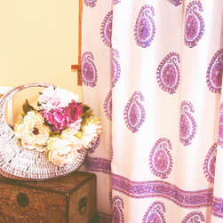 Block Print  Curtains - Windows And Doors