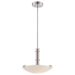 Designers Fountain - Archer LED 20" Inverted Pendant, Satin Platinum - Integrated LED