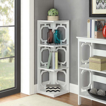Omega 3 Tier Corner Bookcase