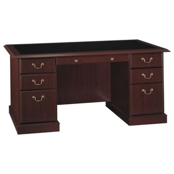 Pemberly Row Executive Desk in Cherry - Engineered Wood