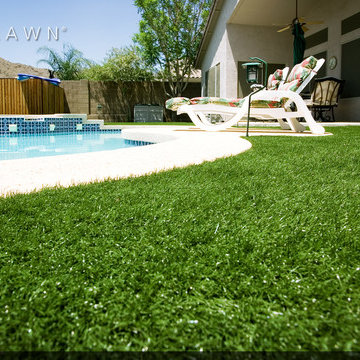 Artificial Grass Pool Installations