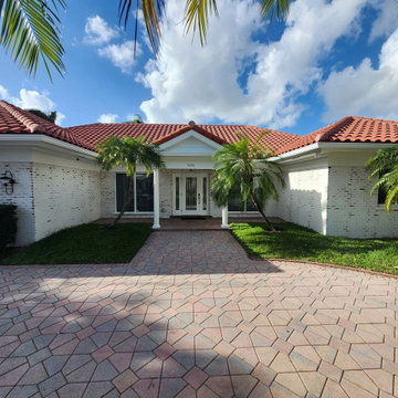front of home with German smear