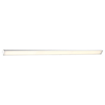 Revel 62" LED Bathroom Vanity & Wall Light 3000K, Brushed Aluminum