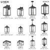 Livex Lighting Scandinavian Gray 3-Light Outdoor Wall Lantern