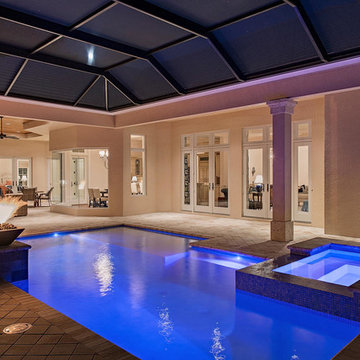 Pool at night