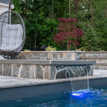 Pembroke 20'x44' PermaCrete Vinyl Liner In Ground Swimming Pool