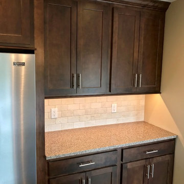 Sherrard  IL New Construction Koch Cabinets Birch Mocha MSI Quartz