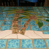 Palm Tree 1 Ceramic Swimming Pool Mosaic 24"x23"