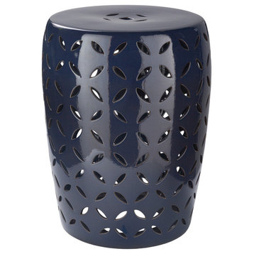 Surya Chantilly CHT-760 Garden Stool, Navy