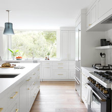 kitchen wall - pantry, oven, refrigerator