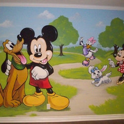 Mickey Playroom Mural, Murals By Marg - Products