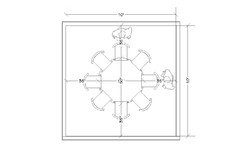 What size dining tables work well in a 12x12 dining room? Round, recta